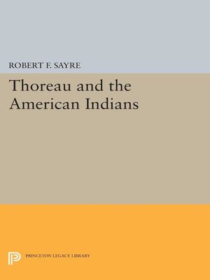 cover image of Thoreau and the American Indians